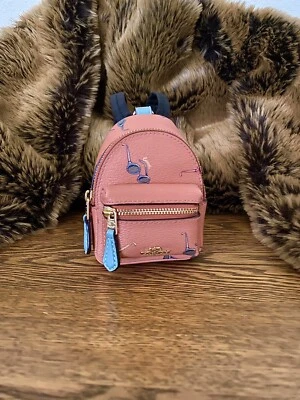 COACH MINI BACKPACK CORAL SUNGLASSES BEACH PRINT CHARM KEYCHAIN ~ 73476 - Изображение 1 из 4
