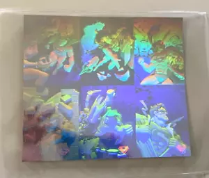 RARE 1996 DC/SKYBOX Uncut HOLOGRAM SUPERMAN Holo Series w/Card 1 & Checklist! - Picture 1 of 2
