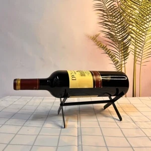 2Pcs Metal Wine Bottle Holder Triangular Support Goblet Holder Countertop - Picture 1 of 7