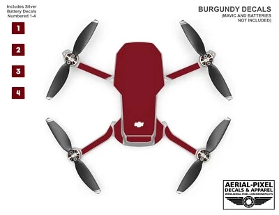 DJI Mavic Mini / Mini 2 Skin With Battery Decals Number #1-4 - Image 1 of 4