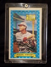 1972 Kellogg's 3-D All-Time Baseball Greats Rogers Hornsby #2 HOF
