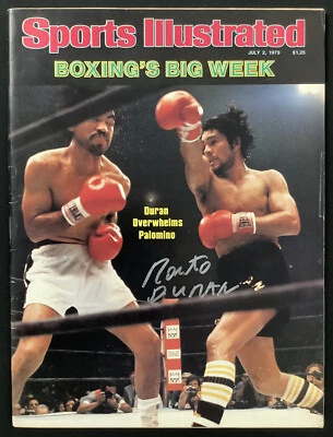 Roberto Duran Signed Sports Illustrated 7/2/79 No Label Boxing Autograph HOF JSA - Image 1 of 4