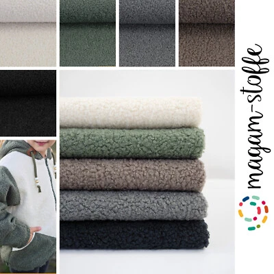 MAGAM-Stoffe "Linus" Teddy super weicher Teddyfell Boucle Meterware ab 50cm - Bild 1 von 4