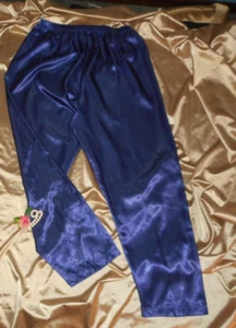 Pantalon de salon en flanelle satinée X L bleu foncé 28,5 pouces entrepôt - Photo 1/5