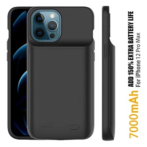 7000mAh For iPhone 11 Pro Max/7+/8+/S23 Battery Case Power Bank Charger Charging - Picture 1 of 22
