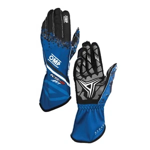 OMP KS-2 ART KARTING KART GLOVES BLUE / BLACK MY 2025 TRACK DAYS DRIVING GLOVES - Picture 1 of 1