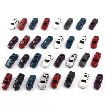C200 50pcs Z Scale Model Car Vehicles 1:220 Building Train Layout Set - Image 1 of 3
