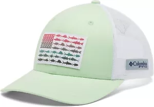 New Columbia PFG Performance Fishing Gear FISH FLAG Snapback Mesh Hat - Picture 1 of 8