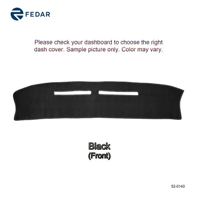 Black Dashboard Pad Dash Cover Mat For 87-91 Buick LeSabre Sedan/Electra Sedan - Image 1 of 3