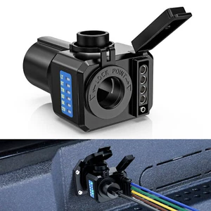 Adaptador de corriente plano de 12 V de hoja a 4/5 pines para RV de 7 pines con conexión de probador de circuito LED - Imagen 1 de 11