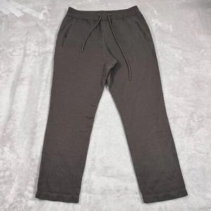 James Perse Pants Mens Size 1 Military Olive Green Elastic Waist Linen Blend - Picture 1 of 12