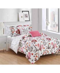 Chic Home Le Marias 7-Piece Bed in a Bag Comforter Set, Twin, Paris Multicolor - Picture 1 of 6