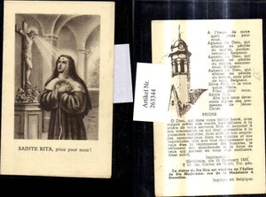 263344,Andachtsbild Heiligenbild Klappbar Sainte Rita Nonne Heilige Heiligensche - Picture 1 of 1