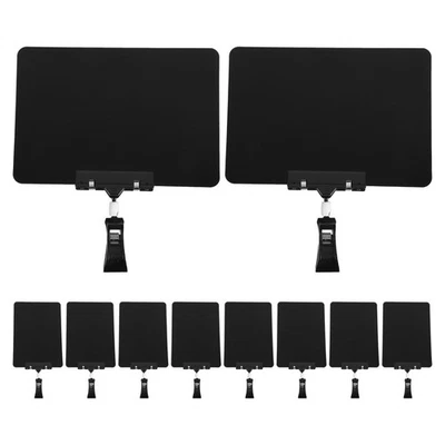  10 Sets Erasable Price Tag Labels with Clips Double Head Rotating Display Tags - Image 1 of 4