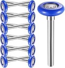 Durable Nylon Garage Door Rollers with Sealed Bearings, 12 Pack - 4" Stem