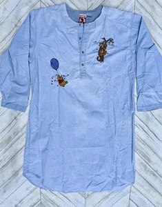 Disney Winnie Puuh Tigger bestickt Denim Long Shirt Nachthemd OS Vintage - Bild 1 von 9