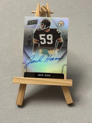 2020 Panini Super Bowl IX Signatures Jack Ham On Card Auto! 🔥STEELERS - Image 1 of 2