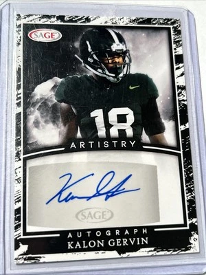 2022 Sage Artistry Auto #a-kg2 Kalon Gervin Rc Auto  - Image 1 of 2