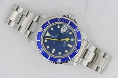 Tudor Submariner 9411/0 esfera azul copo de nieve y bisel banda Oyster circa 1978 Foto 1 de 4