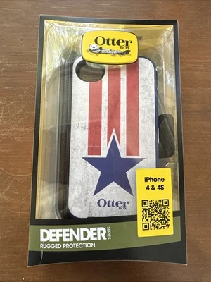 Capa de proteção resistente Otter Box Defender Series para iPhone 4 + 4S nunca usada - Imagem 1 de 4