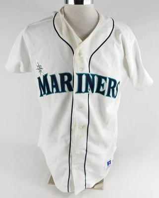 Camiseta blanca auténtica para hombre de los Seattle Mariners #24 Russell Athletic 44 827 Foto 1 de 4