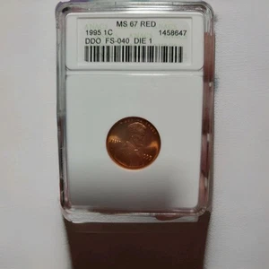 1995 DDO Lincoln Cent ANACS MS67 Red - Picture 1 of 4