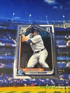 2024 Bowman Chrome 1st Bowman #BCP-65 Carson Rucker Detroit Tigers - Picture 1 of 2