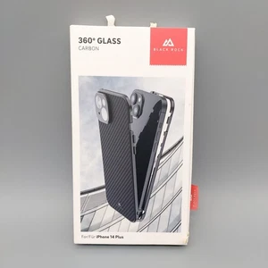 Black Rock 360° Glass für iPhone 14 Plus - Schutzhülle in Carbon-Optik - OVP - Bild 1 von 3