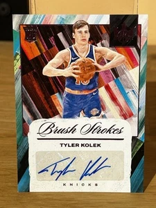 2024-25 TYLER KOLEK 07/35 AUTO PANINI COURT KINGS BRUSH STROKES RC AUTOGRAPHS - Picture 1 of 2