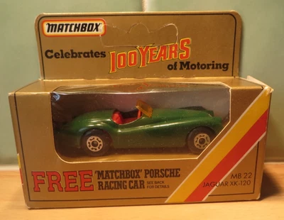 Matchbox MB 22 - Jaguar XK120 - 100 Years of Motoring - Image 1 of 4