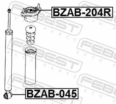 Casquillo de la suspensión BZAB-204R FEBEST para MERCEDES-BENZ CLASE C T-Model - Imagen 1 de 4