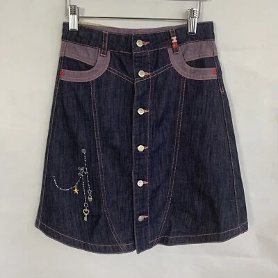 Falda vaquera bordada Oilily para niñas talla 10 EE. UU. Foto 1 de 3