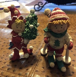 Westland Giftware Little Knittles 1997 Figurine Item #5907 & #5909 - Picture 1 of 3