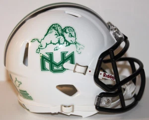 2016 Marshall Thundering Herd Custom Riddell Mini Helmet vs Middle Tennessee St - Picture 1 of 3