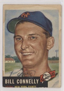 1953 Topps Bill Connelly (Bio Information in Black) #126.1 Rookie RC