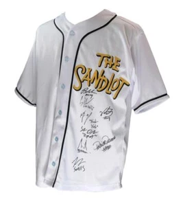 Camiseta deportiva de béisbol The Sandlot firmada/automática por 8 jugadores/elenco PSA/DNA 177231 - Imagen 1 de 6
