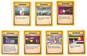 1999 Pokémon Base Set 2 Trainer Lot of 7 WOTC Cards NM - Excellent Vintage - Picture 1 of 2
