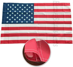 3x5 USA American United States Flag Pole Sleeve Sleeved Polyester Printed 3'x5' - Picture 1 of 5