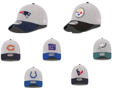 NFL Team New Era Gray Training Camp 39Thirty Stretch Fit Cap Hat - Image 1 of 2