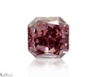 Diamant couleur naturelle fantaisie rose profond 0,19 ct coupe radiante lâche certificat GIA