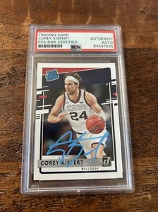 Corey Kispert Signed Rookie Card Psa Dna Coa Slabbed Autographed Gonzaga - Picture 1 of 2