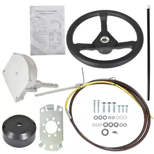 10FT SS13710 Boat Cable With Wheel For Marine Engine Turbine Steering System USA - Foto 1 di 19