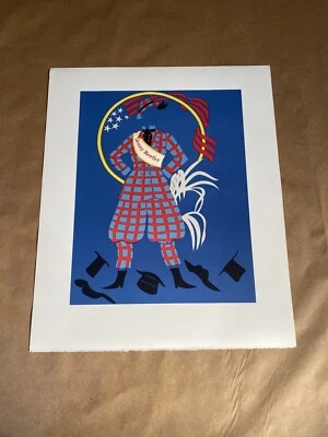 Litografia Robert Indiana Jenny Reefer 1977 impressão arte vintage - Imagem 1 de 4