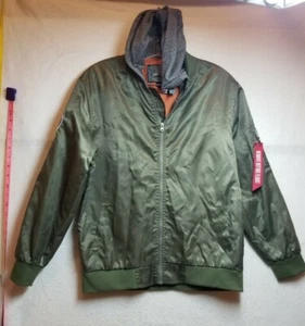 Brooklyn Cloth Manufacturing Co Boys XL Bomber Flight Jacket Green 20 - Picture 1 of 7