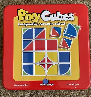 Blue Orange Pixy Cubes Imagination Visual Pattern Building Memory Puzzle Game - Image 1 of 4