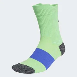 adidas Womens Socks Running XS S Ultralight Crew Screaming Green. GU6982 - Picture 1 of 2