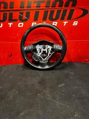 08-14 Subaru WRX Steering Wheel Assembly Leather Factory OEM**WORN SLIGHTLY** - Image 1 of 4