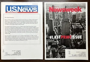 2 Final Issues: U.S. NEWS & WORLD REPORT Dec 2010, NEWSWEEK Dec 2012 FINAL PRINT - Picture 1 of 8
