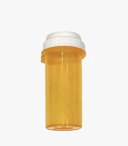Lot of 12 Empty Plastic RX Pill Prescription Medicine Bottles For Crafts - Picture 1 of 3