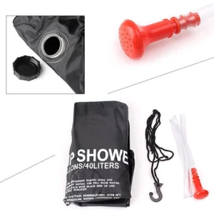 20/40L Foldable Solar Energy Heated Water Bag Camp Shower Outdoor Travel Hiking - Picture 1 of 20